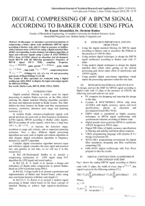 digital compressing of a bpcm signal according to barker