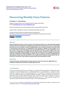 Discovering Monthly Fuzzy Patterns