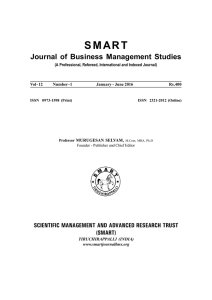 FULL TEXT - SMART Journal of Business Management Studies..