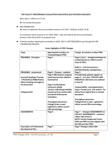 FPED Changes 2016 – 3/31/16_Summary _St. Hill Page 1 THE