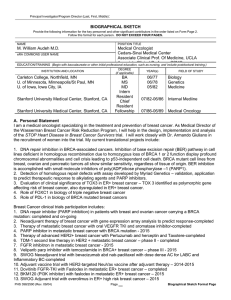 PHS 398 (Rev. 9/04), Biographical Sketch Format Page - Cedars