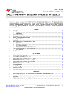 TPS23753AEVM-004: Evaluation Module for TPS23753A.. (Rev. D)