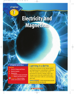 Chapter 7: Electricity and Magnetism