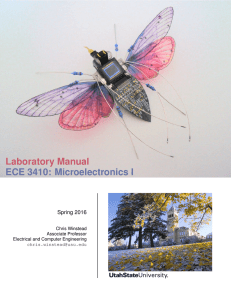 Laboratory Manual ECE 3410: Microelectronics I