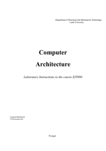 Lab assignments/manual! - Electrical and Information Technology