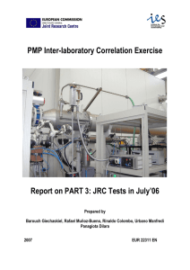 PMP Inter-laboratory Correlation Exercise