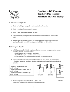 Student Handout - American Physical Society