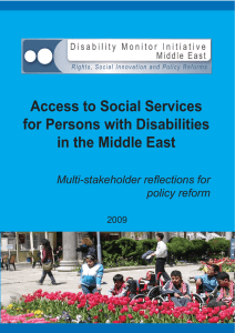 Access to Social Services for Persons with Disabilities in the Middle