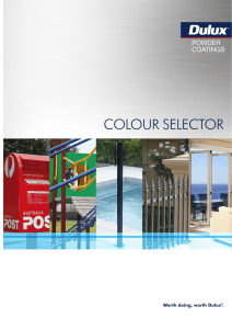 colour selector - South Coast Glazing Port Elliot