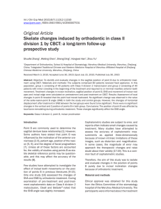 Skelate changes induced by orthodontic in class II division 1 by