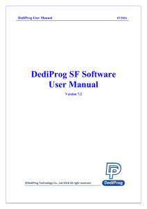 DediProg SF Software User Manual