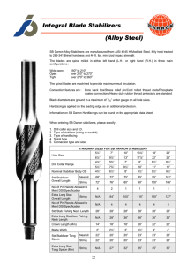 Integral Blade Stabilizers (Alloy Steel)