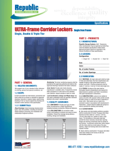 ULTRA-Frame Corridor Locker - Republic Storage Systems LLC