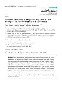 Numerical Treatments of Slipping/No