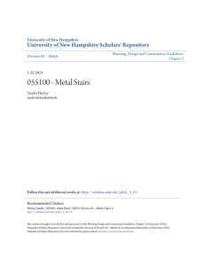 Metal Stairs - University of New Hampshire Scholars` Repository