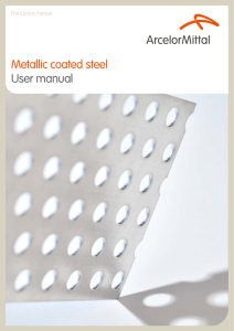 Metallic coated steel User manual