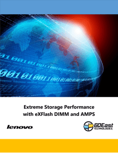 Extreme Storage Performance with Lenovo eXFlash DIMM