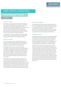 AMP CAPITAL INVESTORS Fund Manager Profile