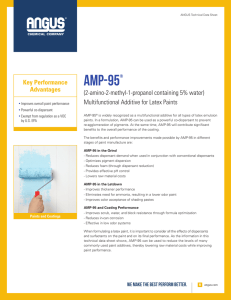 AMP-95 for Latex Paints - ANGUS Chemical Company