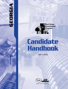 AMP Candidate Handbook - Coldwell Banker School of Real Estate