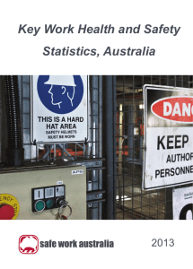 Key Work Health and Safety Statistics, Australia• Work related injury