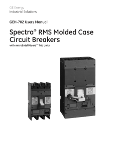 Spectra® RMS Molded Case Circuit Breakers