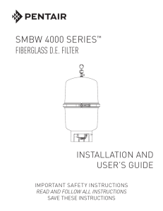 SMBW 4000 Series Operating Manual