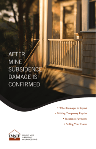 after mine subsidence damage is confirmed