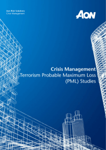 Crisis Management Terrorism Probable Maximum Loss (PML