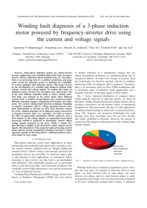 Winding fault diagnosis of a 3-phase induction motor powered by