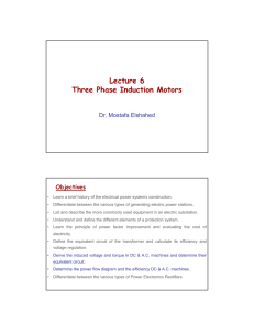 Lecture 6 Three Phase Induction Motors