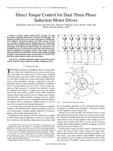 Direct Torque Control for Dual Three-Phase Induction Motor