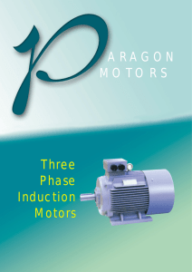 ARAGON MOTORS Three Phase Induction Motors