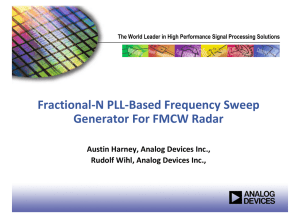 Fractional-N PLL-Based Frequency Sweep Generator For FMCW