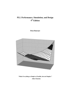 PLL Performance Simulation and Design (Dean Banerjee)