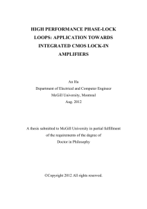 high performance phase-lock loops: application towards integrated