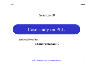 Case study on PLL