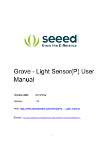 Grove - Light Sensor(P) User Manual