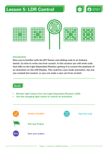 Lesson 5: LDR Control - Technology Will Save Us