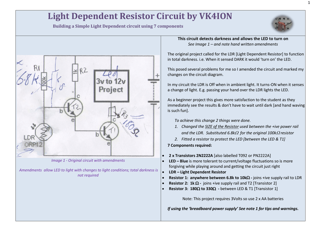 BARC Home Page Circuit Diagram