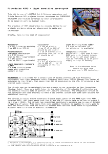 MicroNoise 4093 – light sensitive para-synth