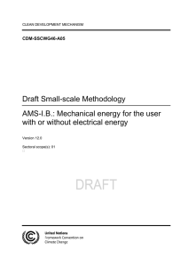 Annex 5 - Draft revision of “AMS-I.B.: Mechanical energy for the user