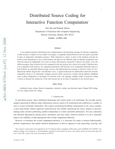 Distributed Source Coding for Interactive Function