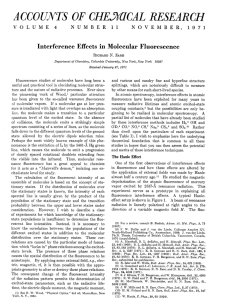 Interference Effects in Molecular Fluorescence