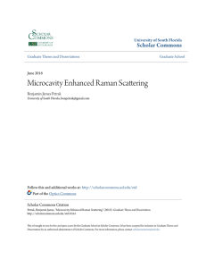 Microcavity Enhanced Raman Scattering