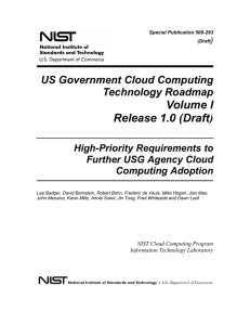 US Government Cloud Computing Technology Roadmap