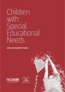 Children with Special Educational Needs: Information Booklet for