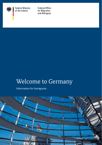 Welcome to germany - Bundesamt für Migration und Flüchtlinge