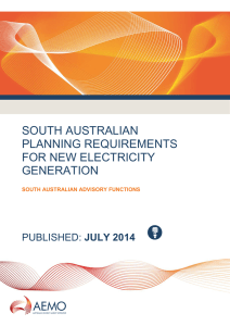 SOUTH AUSTRALIAN PLANNING REQUIREMENTS FOR NEW