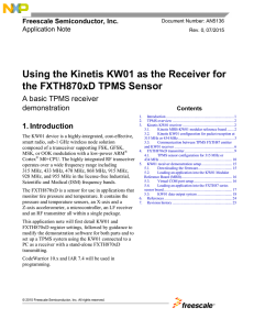 Using the Kinetis KW01 as the Receiver for the FXTH870xD